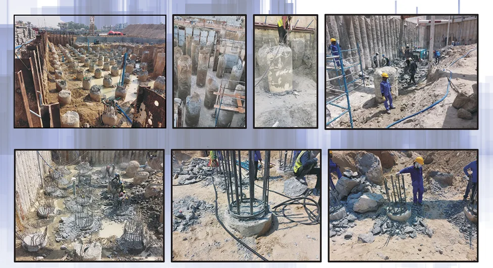 PILE BREAKING/CUTTING
